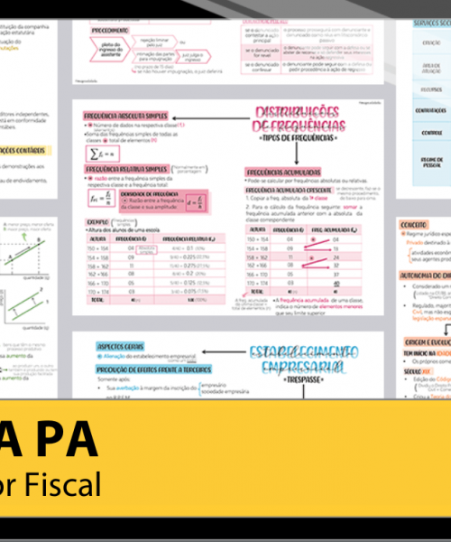 Mapas da Lulu. Os melhores e mais completos mapas mentais para o concurso de Auditor Fiscal da SEFA PA. Totalmente atualizados e com download liberado.