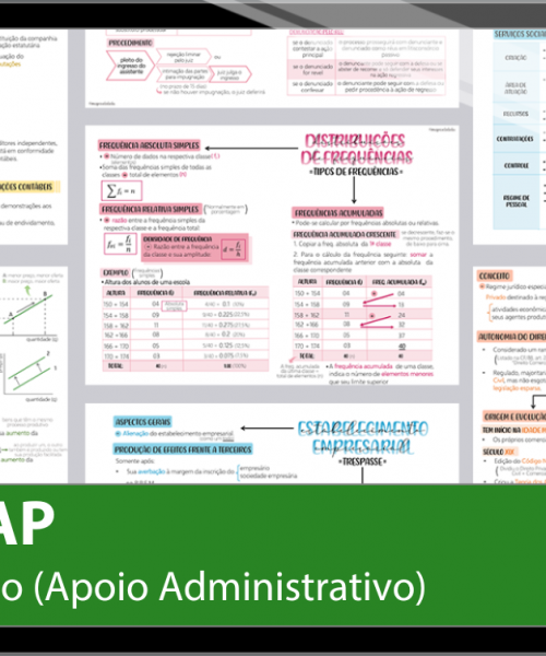 Mapas da Lulu. Os melhores e mais completos mapas mentais para o concurso de Técnico (Apoio Administrativo) do MPAP. Totalmente atualizados e com download liberado.