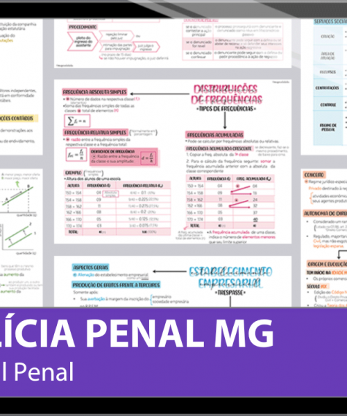 Mapas da Lulu. Os melhores e mais completos mapas mentais para o concurso da Polícia Penal Minas Gerais (PPMG). Totalmente atualizados e com download liberado.