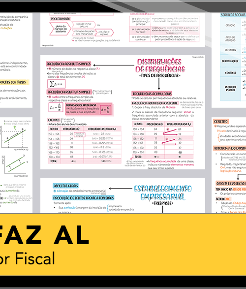 Mapas da Lulu. Os melhores e mais completos mapas mentais para o concurso de Auditor Fiscal da SEFAZ-AL. Totalmente atualizados e com download liberado.