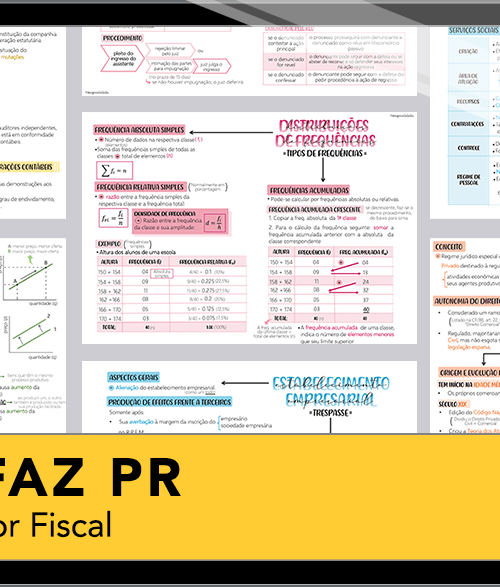 Mapas da Lulu. Os melhores e mais completos mapas mentais para o concurso de Auditor Fiscal da SEFAZ-PR. Totalmente atualizados e com download liberado.
