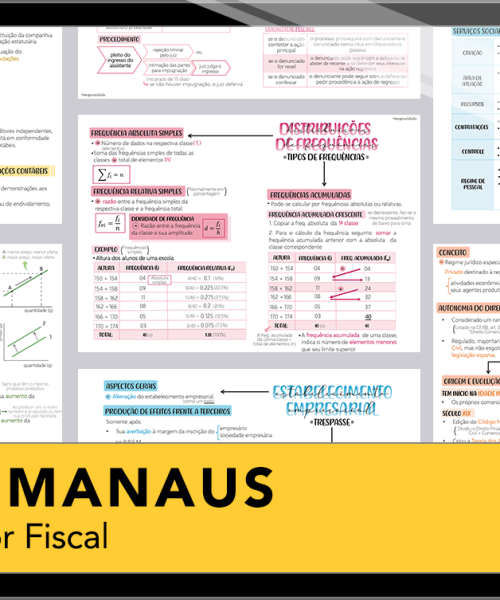 Mapas da Lulu. Os melhores e mais completos mapas mentais para o concurso de Auditor Fiscal do ISS Manaus. Totalmente atualizados e com download liberado.