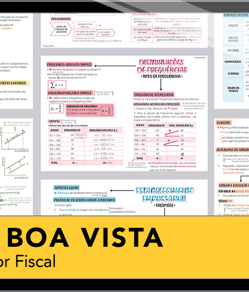 Mapas da Lulu. Os melhores e mais completos mapas mentais para o concurso de Auditor Fiscal do ISS Boa Vista. Totalmente atualizados e com download liberado.
