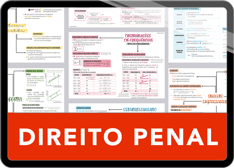 Mapas da Lulu. Os melhores e mais completos mapas mentais de Direito Penal. Totalmente atualizados e com download liberado.