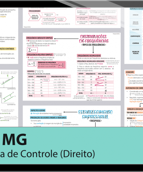 Mapas da Lulu. Os melhores e mais completos mapas mentais para o concurso de Analista (Direito) do TCE MG. Totalmente atualizados e com download liberado.