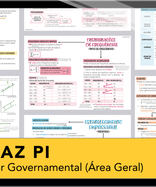 Mapas da Lulu. Os melhores e mais completos mapas mentais para o concurso de Auditor Governamental (Geral) da SEFAZ-PI. Totalmente atualizados e com download liberado.