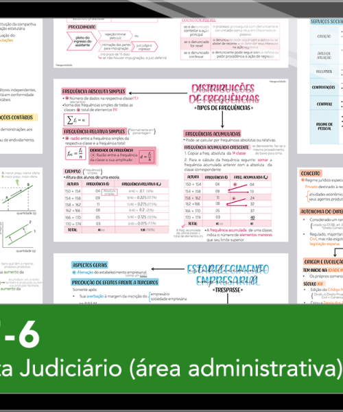 Mapas da Lulu. Os melhores e mais completos mapas mentais para o concurso de Analista (Área Administrativa) do TRF6. Totalmente atualizados e com download liberado.