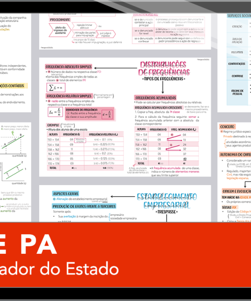 Mapas da Lulu. Os melhores e mais completos mapas mentais para o concurso de Procurador do Estado da PGE PA. Totalmente atualizados e com download liberado.