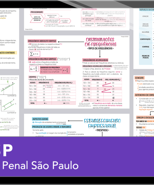 Mapas da Lulu. Os melhores e mais completos mapas mentais para o concurso da Polícia Penal de São Paulo (PPSP). Totalmente atualizados e com download liberado.