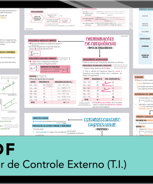 Mapas da Lulu. Os melhores e mais completos mapas mentais para o concurso de Auditor de Controle Externo (T.I.) do TCDF. Totalmente atualizados e com download liberado.