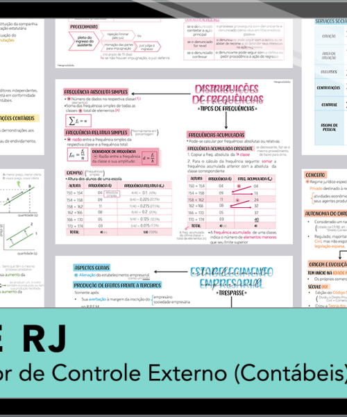 Mapas da Lulu. Os melhores e mais completos mapas mentais para o concurso de Auditor (Ciências Contábeis) do TCE RJ. Totalmente atualizados e com download liberado.