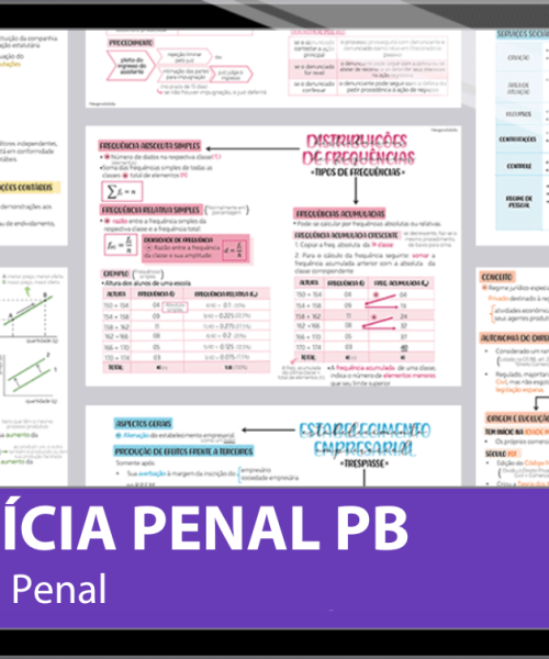 Mapas da Lulu. Os melhores e mais completos mapas mentais para o concurso da Polícia Penal da Paraíba (PPPB). Totalmente atualizados e com download liberado.