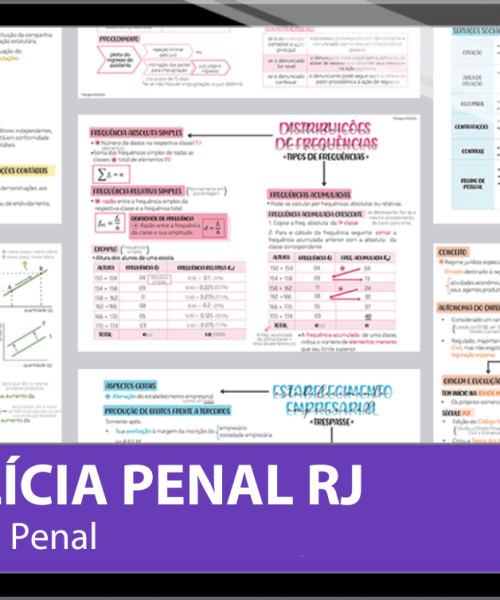 Mapas da Lulu. Os melhores e mais completos mapas mentais para o concurso da Polícia Penal do Rio de Janeiro (PPRJ). Totalmente atualizados e com download liberado.