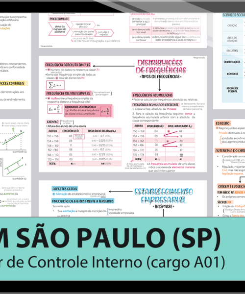 Mapas da Lulu. Os melhores e mais completos mapas mentais para o concurso de Auditor (cargo A01) da CGM SP. Totalmente atualizados e com download liberado.