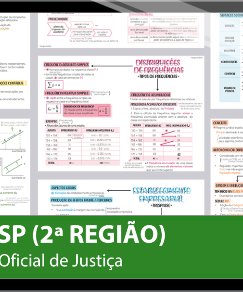 Mapas da Lulu. Os melhores e mais completos mapas mentais para o concurso de Oficial de Justiça Avaliador Federal do TRT SP (2ª Região). Totalmente atualizados e com download liberado.