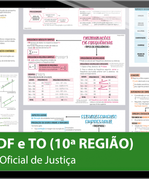 Mapas da Lulu. Os melhores e mais completos mapas mentais para o concurso de Analista Judiciário (Oficial de Justiça Avaliador) do TRT DF e TO (10ª Região). Totalmente atualizados e com download liberado.