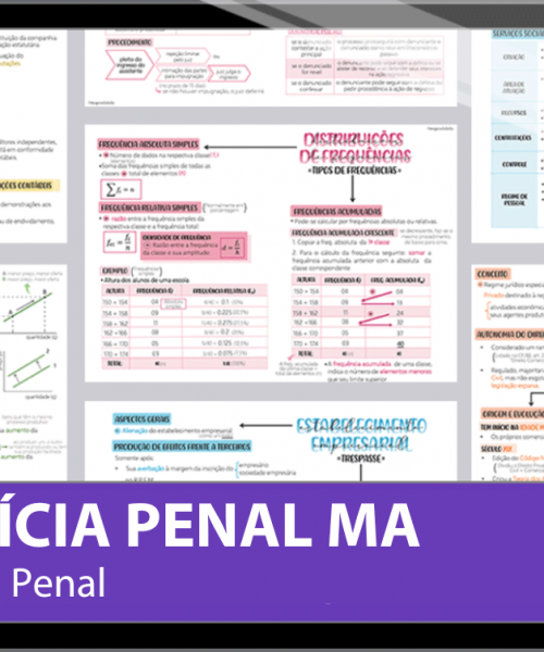 Mapas da Lulu. Os melhores e mais completos mapas mentais para o concurso da Polícia Penal do Maranhão (PPMA). Totalmente atualizados e com download liberado.