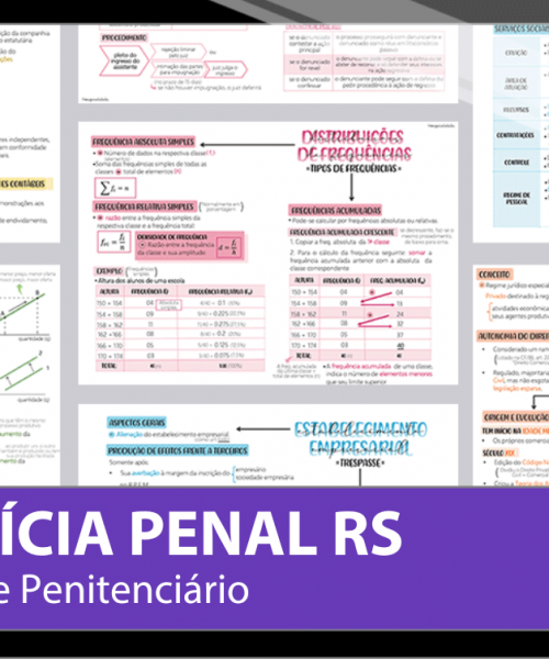 Mapas da Lulu. Os melhores e mais completos mapas mentais para o concurso da Polícia Penal Rio Grande do Sul (PPRS). Totalmente atualizados e com download liberado.