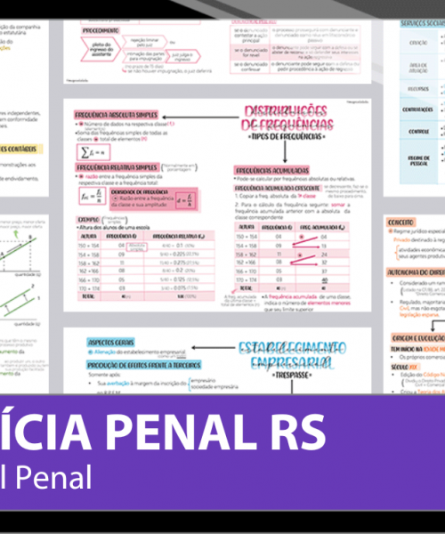 Mapas da Lulu. Os melhores e mais completos mapas mentais para o concurso de Policial Penal para Polícia Penal Rio Grande do Sul (PPRS). Totalmente atualizados e com download liberado.