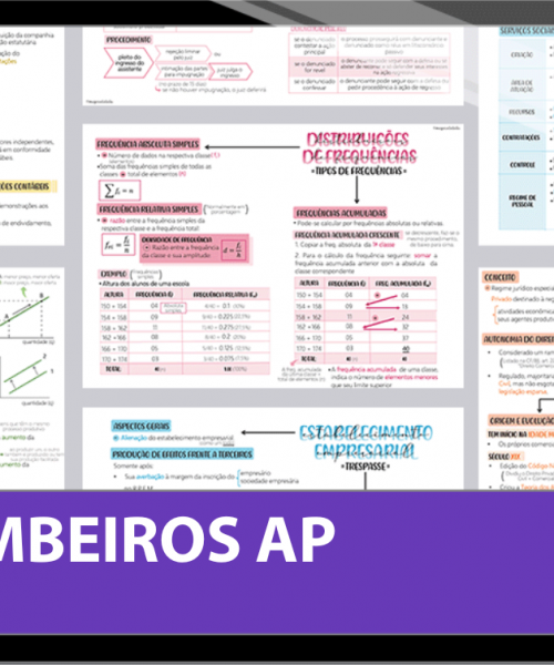 Mapas da Lulu. Os melhores e mais completos mapas mentais para o concurso de Oficial dos Bombeiros AP. Totalmente atualizados e com download liberado.