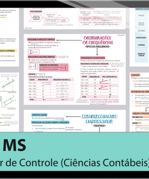 Mapas da Lulu. Os melhores e mais completos mapas mentais para o concurso de Auditor (Ciências Contábeis) do TCE MS. Totalmente atualizados e com download liberado.