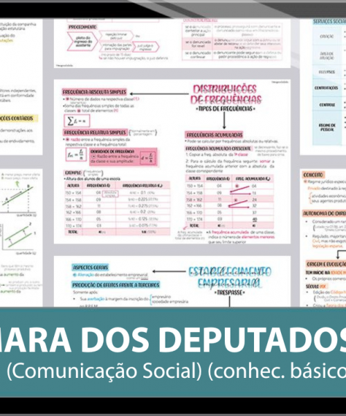 Mapas da Lulu. Os melhores e mais completos mapas mentais para o concurso de Analista (Comunicação Social) da Câmara. Totalmente atualizados e com download liberado.