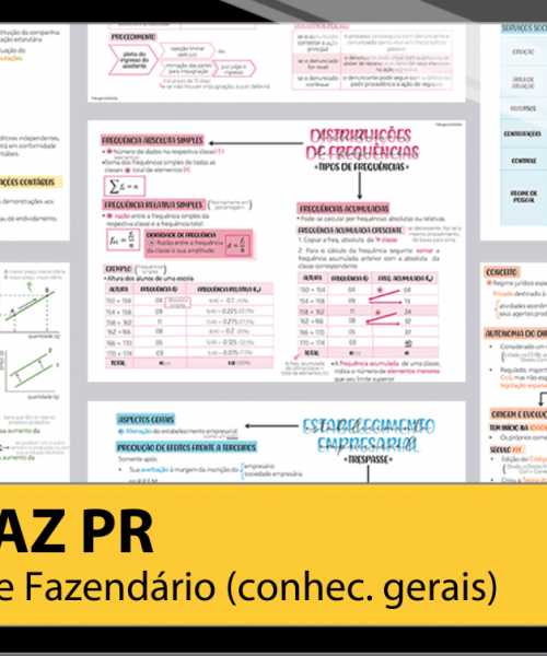 Mapas da Lulu. Os melhores e mais completos mapas mentais para o concurso de Agente Fazendário da SEFAZ PR. Totalmente atualizados e com download liberado.