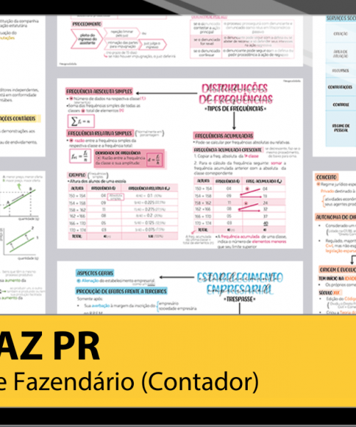 Mapas da Lulu. Os melhores e mais completos mapas mentais para o concurso de Agente Fazendário (Contador) da SEFAZ PR. Totalmente atualizados e com download liberado.