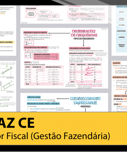 Mapas da Lulu. Os melhores e mais completos mapas mentais para Auditor Fiscal (Gestão Fazendária) da SEFAZ CE. Totalmente atualizados e com download liberado.