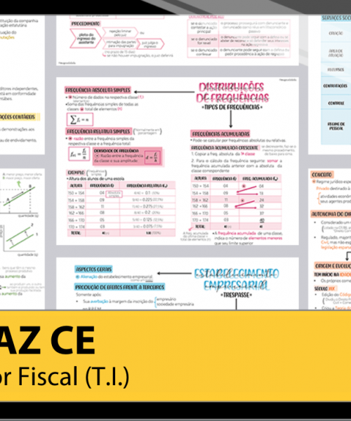 Mapas da Lulu. Os melhores e mais completos mapas mentais para o concurso de Auditor Fiscal (T.I.) da SEFAZ CE. Totalmente atualizados e com download liberado.