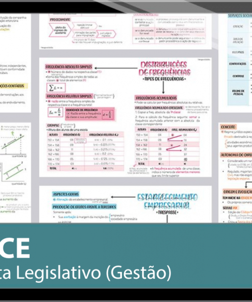 Mapas da Lulu. Os melhores e mais completos mapas mentais para o concurso de Analista (Gestão) da Assembleia Legislativa do Ceará (ALECE). Totalmente atualizados e com download liberado.