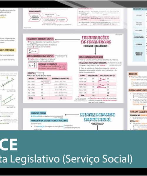 Mapas da Lulu. Os melhores e mais completos mapas mentais para o concurso de Analista (Serviço Social) da Assembleia Legislativa do Ceará (ALECE). Totalmente atualizados e com download liberado.