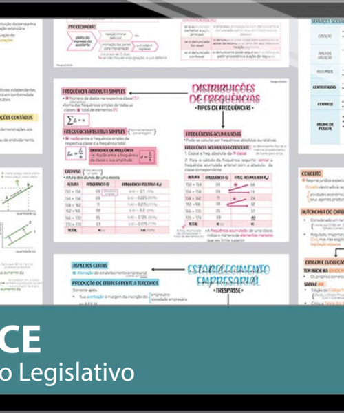 Mapas da Lulu. Os melhores e mais completos mapas mentais para o concurso de Técnico Legislativo da Assembleia Legislativa do Ceará (ALECE). Totalmente atualizados e com download liberado.