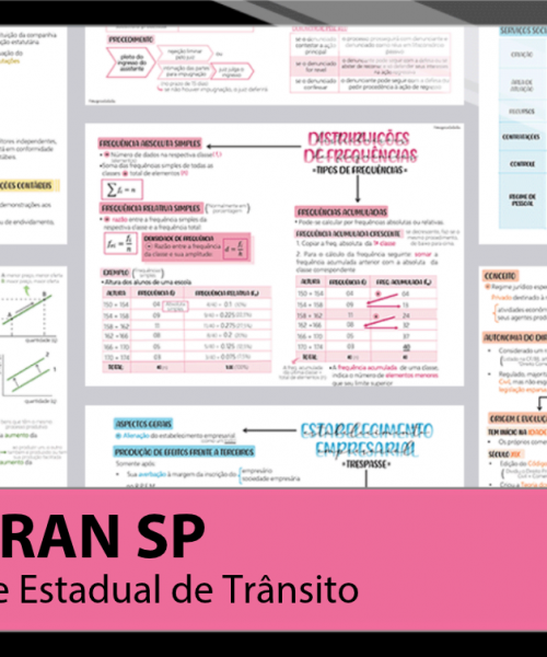 Mapas da Lulu. Os melhores e mais completos mapas mentais para o concurso de Agente Estadual de Trânsito do DETRAN SP. Totalmente atualizados e com download liberado.