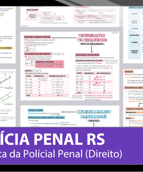 Mapas da Lulu. Os melhores e mais completos mapas mentais para o concurso de Analista da Polícia Penal (Direito) para Polícia Penal Rio Grande do Sul (PPRS). Totalmente atualizados e com download liberado.