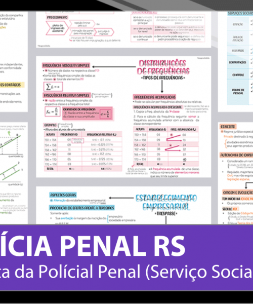 Mapas da Lulu. Os melhores e mais completos mapas mentais para o concurso de Analista (Serviço Social) para Polícia Penal Rio Grande do Sul (PPRS). Totalmente atualizados e com download liberado.