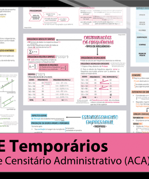 Mapas da Lulu. Os melhores e mais completos mapas mentais para o concurso de Agente Censitário Administrativo (ACA) do IBGE. Totalmente atualizados e com download liberado.