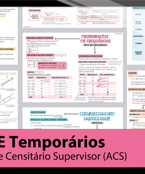 Mapas da Lulu. Os melhores e mais completos mapas mentais para o concurso de Agente Censitário Supervisor (ACS) do IBGE. Totalmente atualizados e com download liberado.