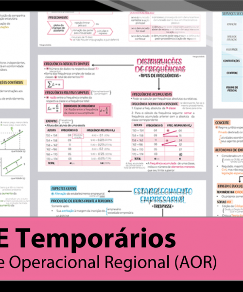 Mapas da Lulu. Os melhores e mais completos mapas mentais para o concurso de Agente Operacional Regional (AOR) do IBGE. Totalmente atualizados e com download liberado.