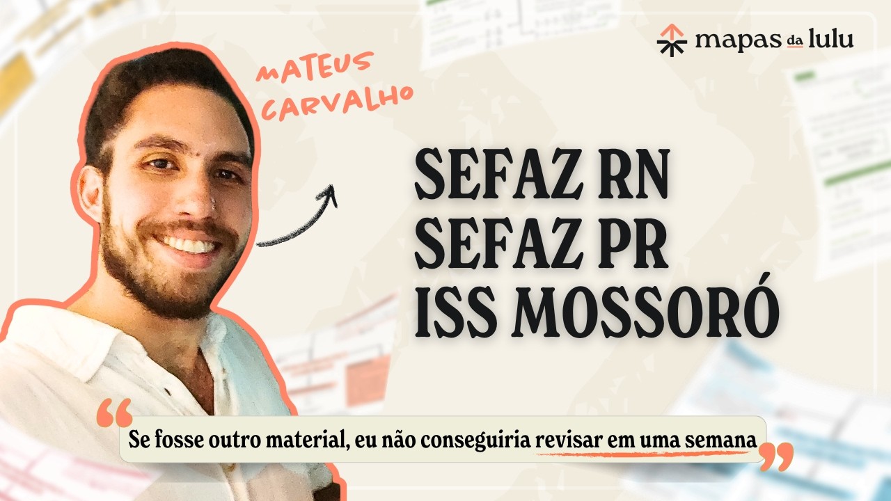 Mapas da Lulu. Reprovado em concurso? Veja a diferença entre insistir na mesma forma de estudar e ajustar o método (com a história real de um aprovado).