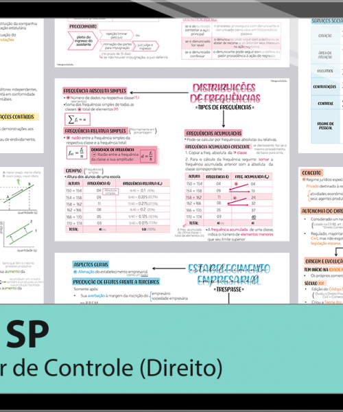 Mapas da Lulu. Os melhores e mais completos mapas mentais para o concurso de Auditor (Direito) do TCE SP. Totalmente atualizados e com download liberado.