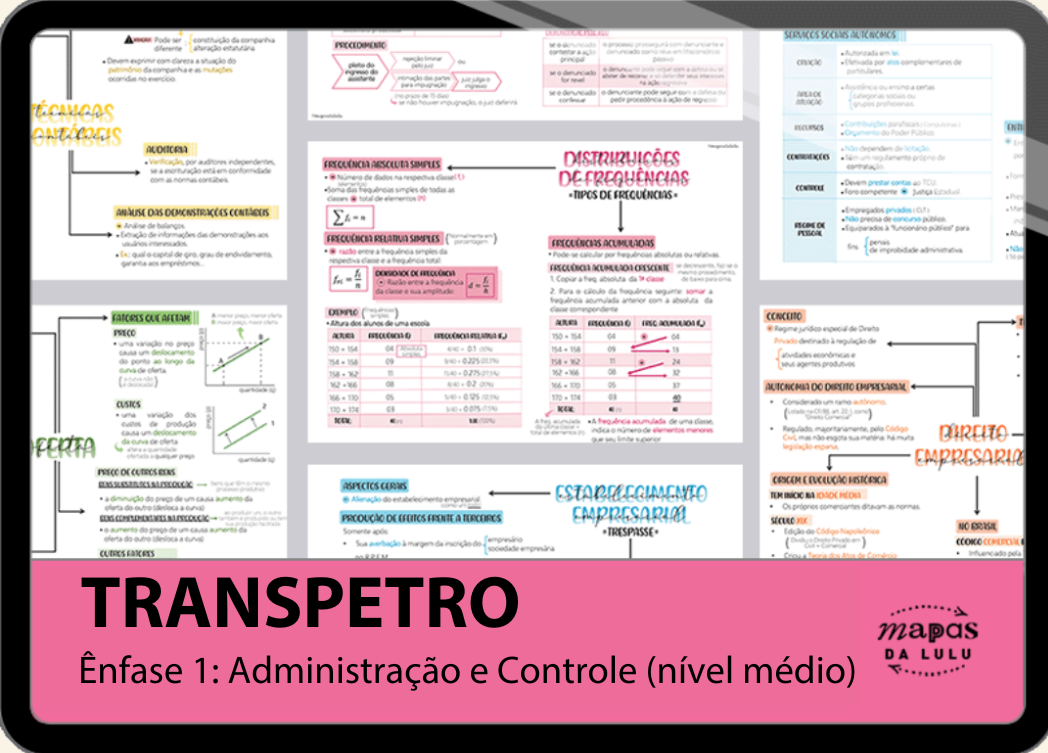 TRANSPETRO – Ênfase 1: Administração e Controle (nível médio)