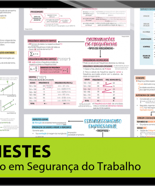 Mapas da Lulu. Os melhores e mais completos mapas mentais para o concurso de Técnico em Segurança do Trabalho do BANESTES. Totalmente atualizados e com download liberado.