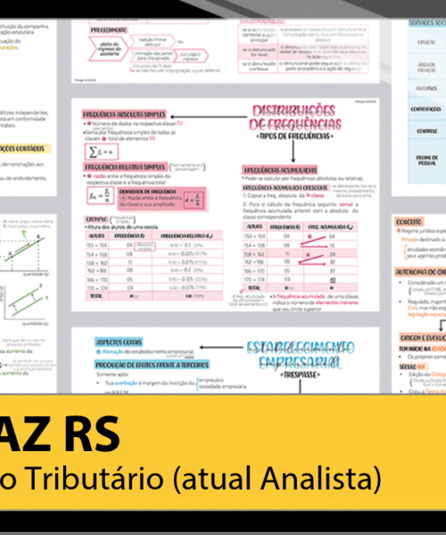 Mapas da Lulu. Os melhores e mais completos mapas mentais para o concurso de Técnico Tributário da SEFAZ RS. Totalmente atualizados e com download liberado.